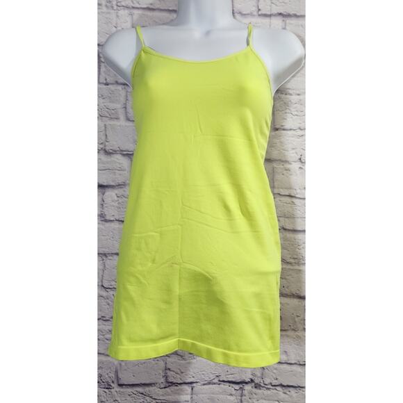 XOXO Bright Yellow Adjustable Spaghetti Straps Tank Top Medium Lightweight Soft - Picture 1 of 4